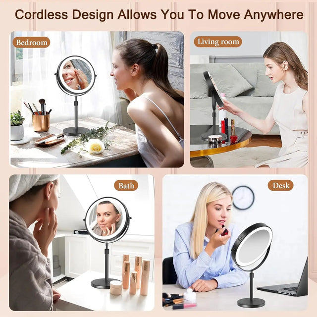10X Magnification Makeup Mirror With