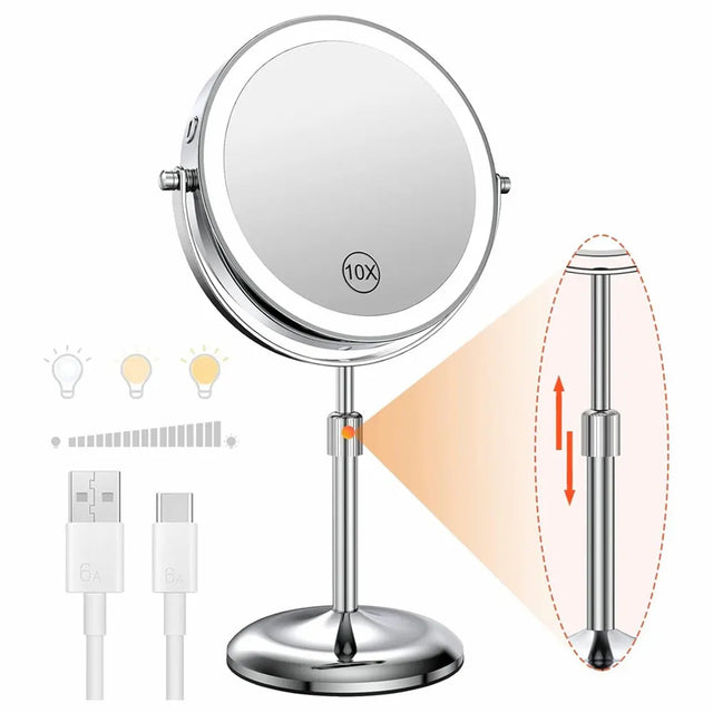 10X Magnification Makeup Mirror With