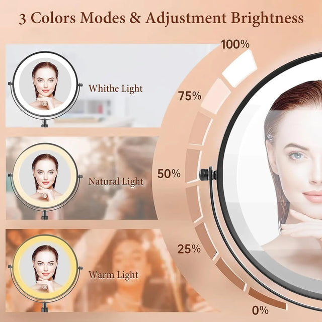 10X Magnification Makeup Mirror With