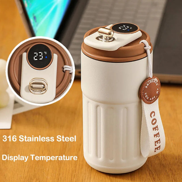 Smart Display Temperature 316 Stainless Steel Vacuum Cup