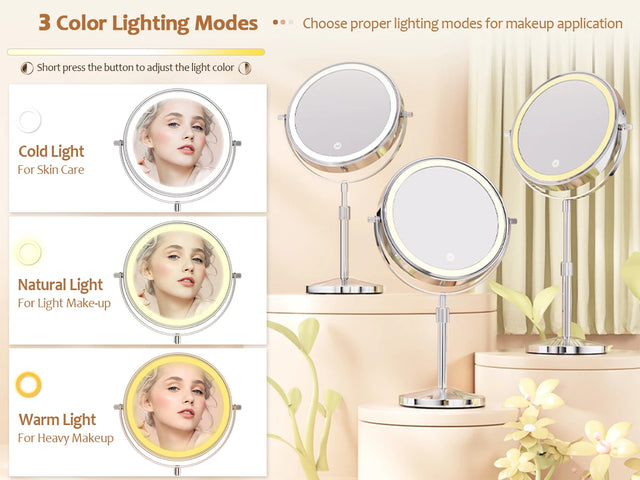10X Magnification Makeup Mirror With