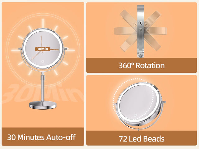 10X Magnification Makeup Mirror With