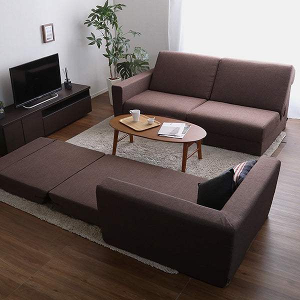 Lawro・Modular 3P Pocket Coil Sofa Bed 3-Seater Made in Japan