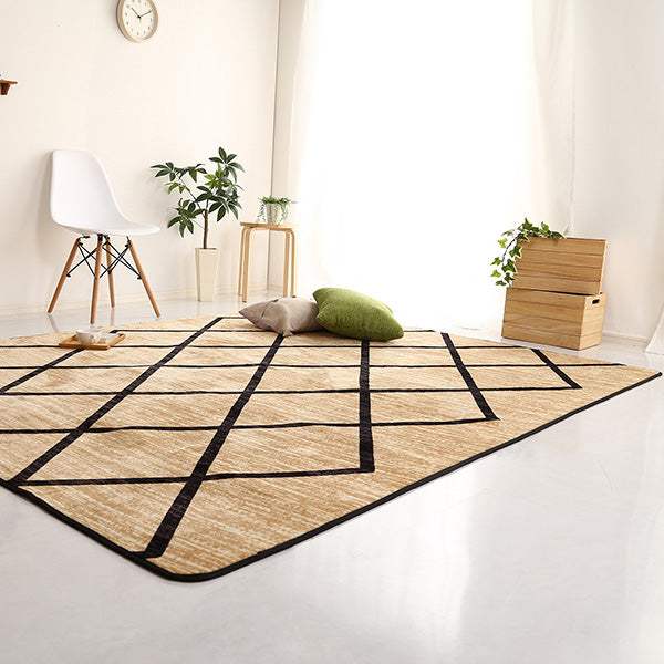 Washfa・マイクロファイバー・デザインラグマットLサイズ(200×250cm)洗えるラグマット - DEGUTI