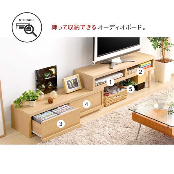 Earl・Extendable TV Stand: A Versatile & Space-Saving Media Console