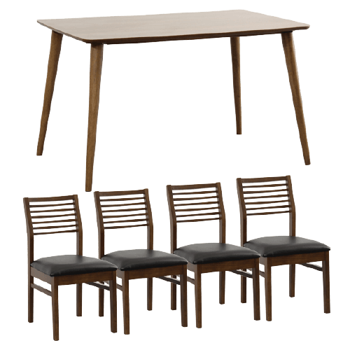 Egill・ダイニングセット【エギル】5点セット(スタンダードチェアタイプ) - DEGUTI