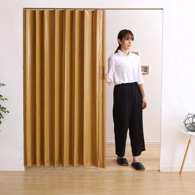 FULDY 150・木目調アコーディオンドア 150幅【フルディ】