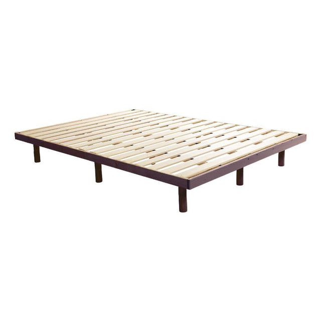 Hygge Double Bed・Scandinavian Interior Natural Wood Slatted Bed (Double)
