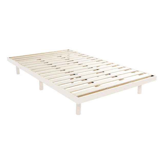 Hygge・Scandinavian Interior Natural Wood Slatted Bed (Semi-Double)