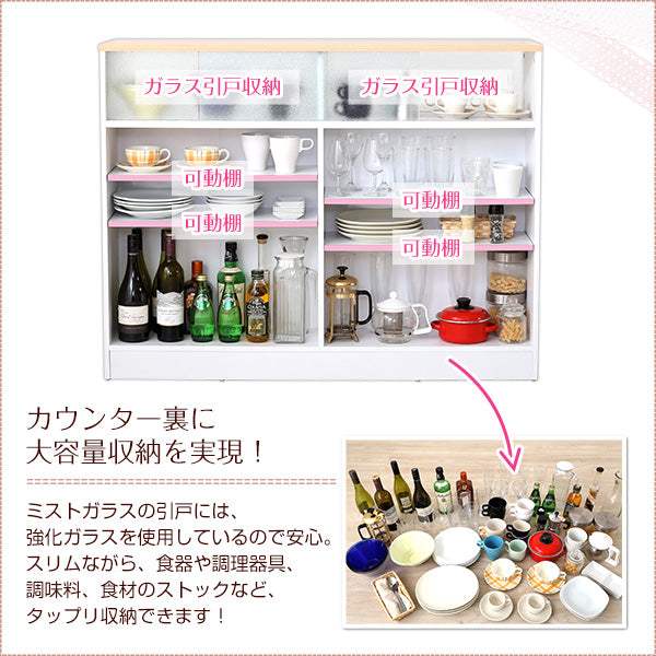 Kiley・Two-Tone Kitchen Counter: A Stylish Room Divider with a Butterfly Table