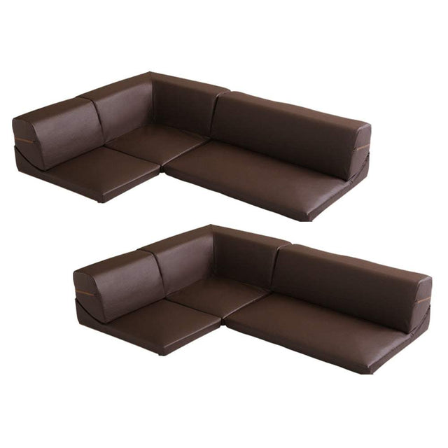 Lapageria・Modular 6-Piece Floor Sofa: Large-Scale Seating with Reclining Comfort
