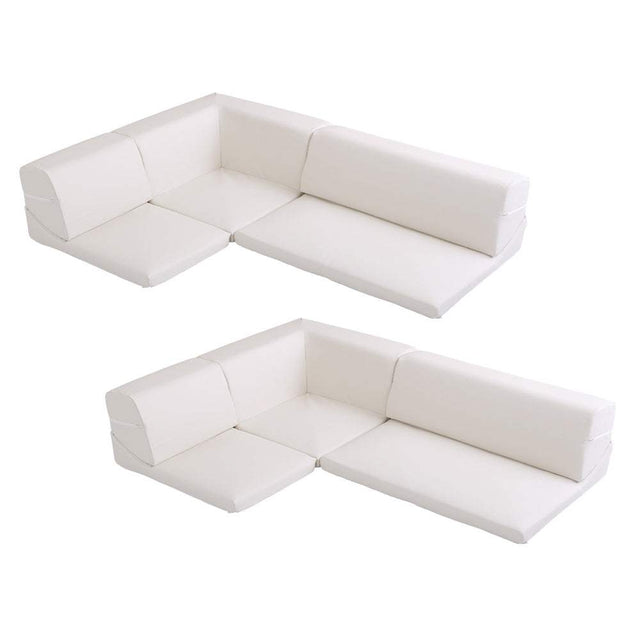 Lapageria・Modular 6-Piece Floor Sofa: Large-Scale Seating with Reclining Comfort
