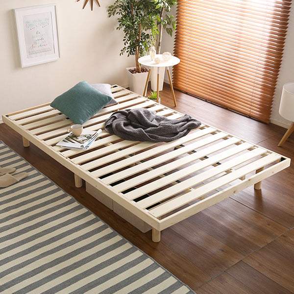 LILITTA・パイン材高さ3段階調整脚付きすのこベッド(セミダブル) - DEGUTI