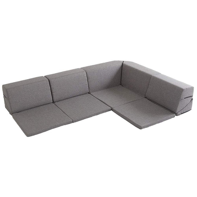 Linum・Modular Corner Low Sofa: Made in Japan with Reclining Comfort