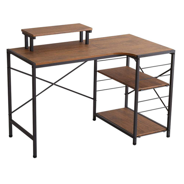 Lubbock・Vintage-Style L-Shaped Computer Desk