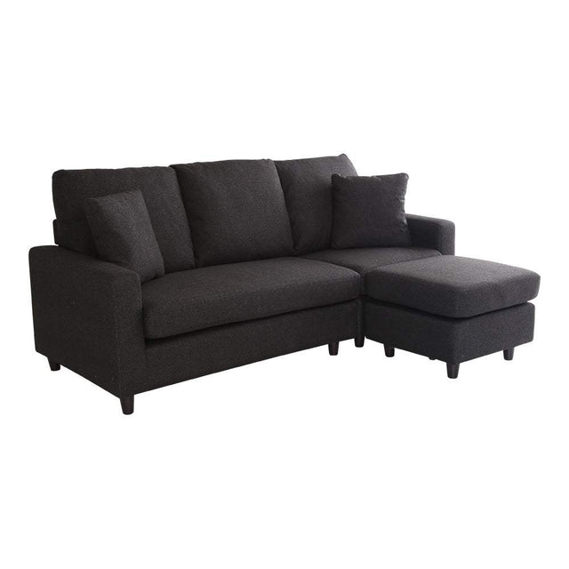 Lugna・Scandinavian Interior 3-Seater Compact Chaise Sofa