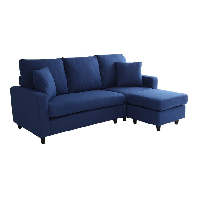 Lugna・Scandinavian Interior 3-Seater Compact Chaise Sofa