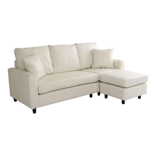 Lugna・Scandinavian Interior 3-Seater Compact Chaise Sofa