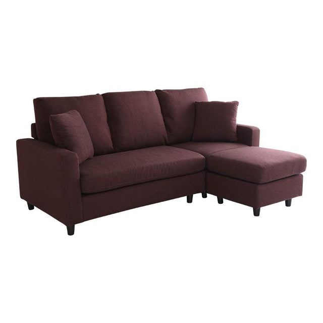 Lugna・Scandinavian Interior 3-Seater Compact Chaise Sofa