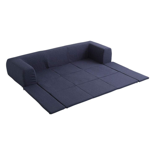 Plateau・2-in-1 Floor Sofa & Play Mat (L Size): Washable Cover & Made in Japan