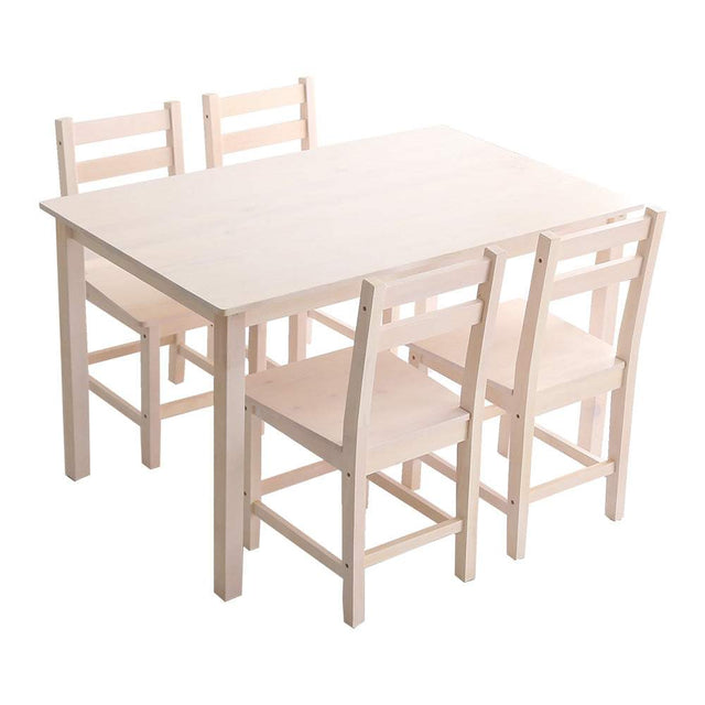 Salute・北欧テイスト ダイニング5点セット 天然木製【サルーテ】 - DEGUTI