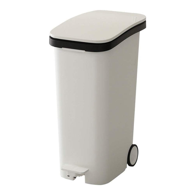 Tiro・Stylish 31L Pedal-Operated Dustbin with Smooth Casters