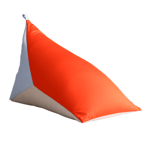 Torca・Compact Triangle Bean Bag Chair: Made in Japan with Microbead Comfort