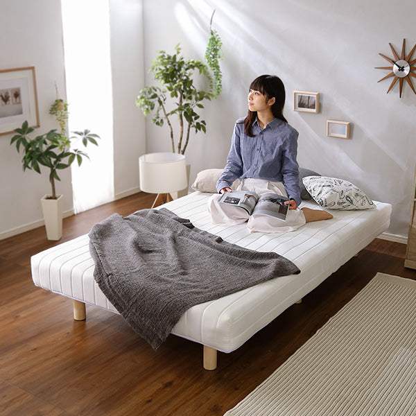 Unite Doux・新発想で搬入も組立カンタン!やわらかな寝心地 脚付きロールマットレス(ポケットコイルスプリング)【ユニテ・ドゥ】シングルサイズ - DEGUTI