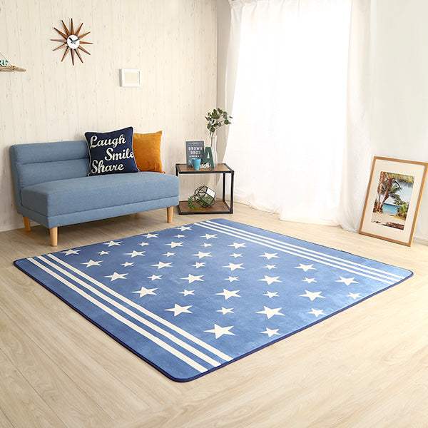 Washfa・マイクロファイバー・デザインラグマットMサイズ(185×185cm)洗えるラグマット - DEGUTI