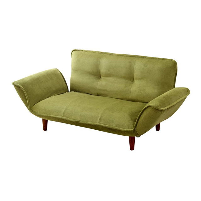 Zuera・Compact 2-Seater Reclining Sofa: Brushed Fabric & Made in Japan