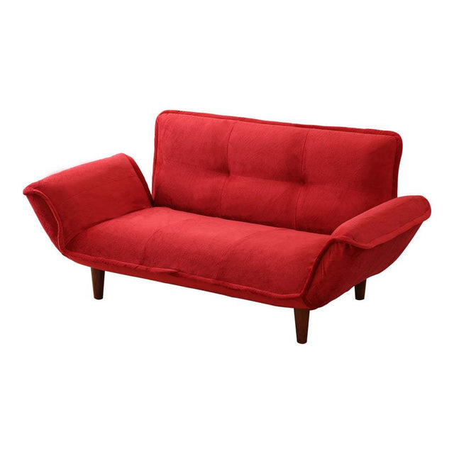 Zuera・Compact 2-Seater Reclining Sofa: Brushed Fabric & Made in Japan