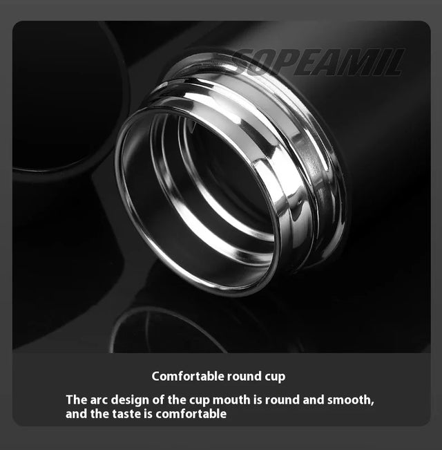 Tesla Car Vacuum Cup Thermos Mug Temperature Display