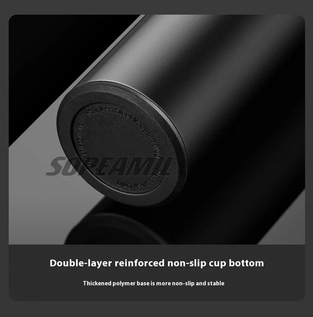 Tesla Car Vacuum Cup Thermos Mug Temperature Display
