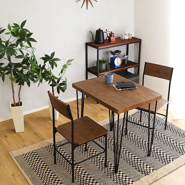 Ferro e Legno・Vintage 3-Piece Dining Set: The Perfect Fit for Small Spaces