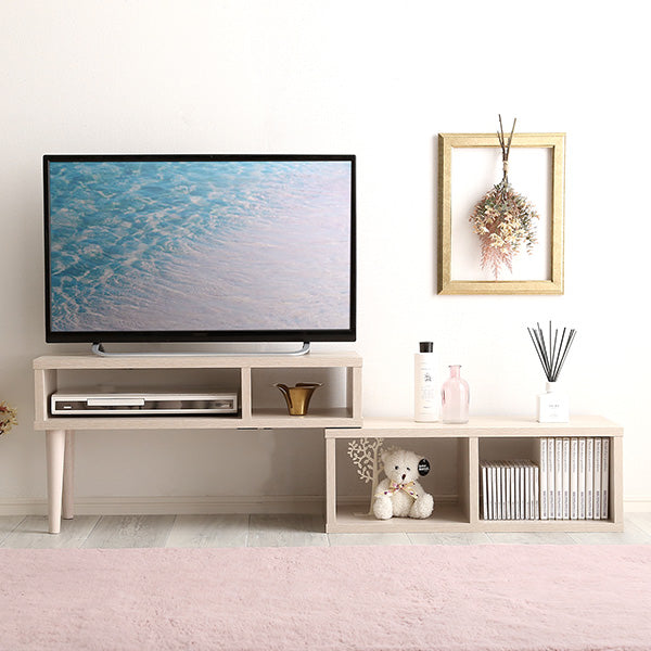Nouvellvie・Chic & Compact Extendable TV Stand
