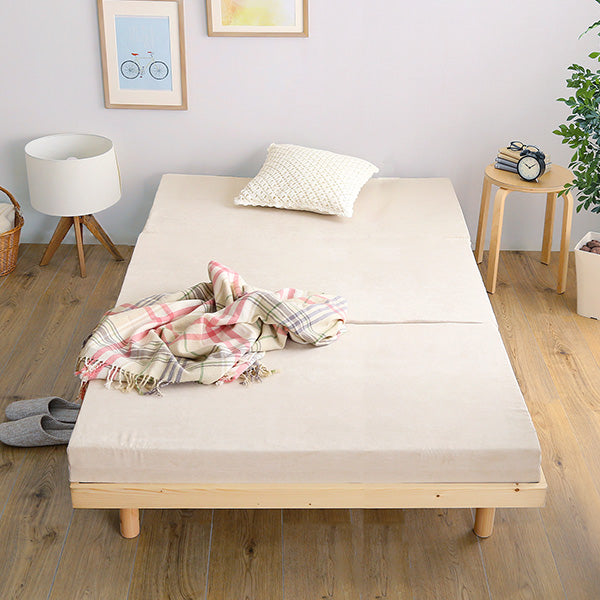 Ruma・3-Fold Mattress: Semi-Double Size, 10cm Thick & Space-Saving