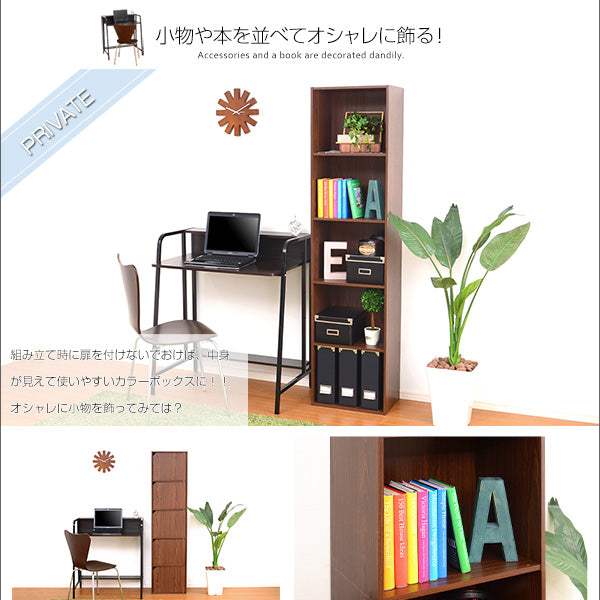5iVox・A4サイズ収納OK！扉付きカラーボックス【フィボックス】 - DEGUTI