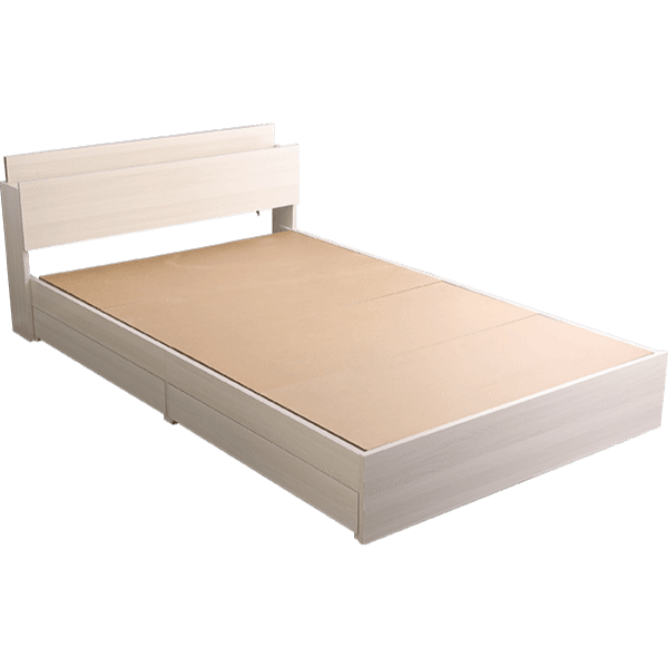 BROOK Double Bed・棚・収納付きヴィンテージチェストベッド ダブル