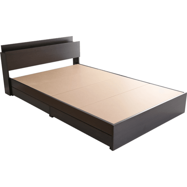 BROOK Semi-double Bed・棚・収納付きヴィンテージチェストベッド セミダブル