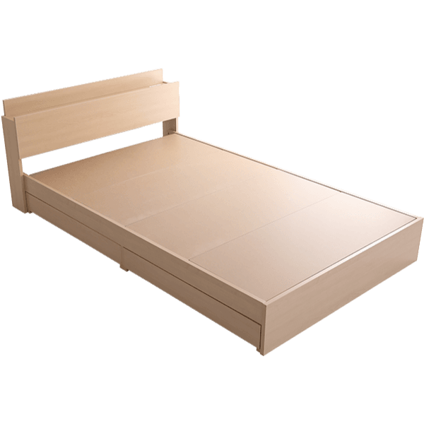 BROOK Semi-double Bed・棚・収納付きヴィンテージチェストベッド セミダブル