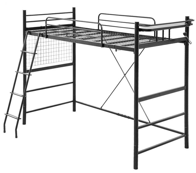 Choutte・Adult-Cute Interior Loft Bed with Headboard & Outlets!