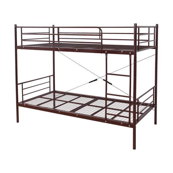 Larch・Steel Pipe Bunk Bed