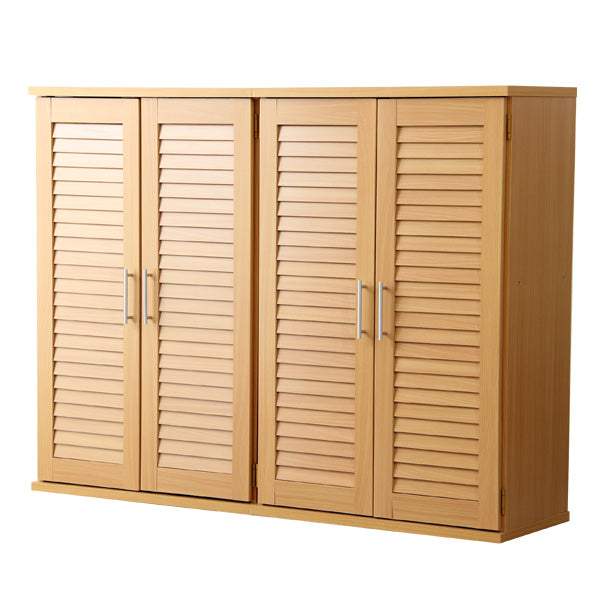 Louver・通気性抜群！ルーバー式シューズボックス【幅60cm・2個セット】（下駄箱・玄関収納） - DEGUTI
