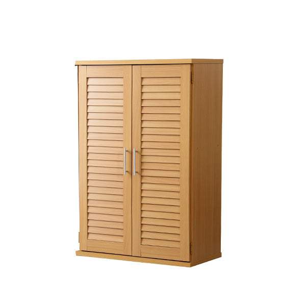 Louver・通気性抜群！ルーバー式シューズボックス【幅60cm・単品】（下駄箱・玄関収納） - DEGUTI