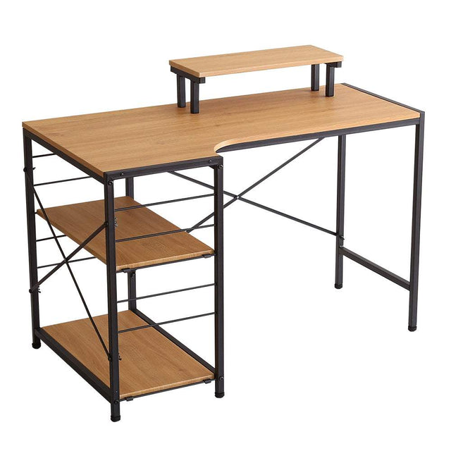 Lubbock・Vintage-Style L-Shaped Computer Desk