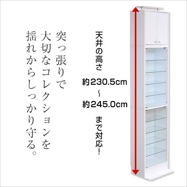 Luke・コレクションラック【ルーク】深型ハイタイプ（専用上置き）