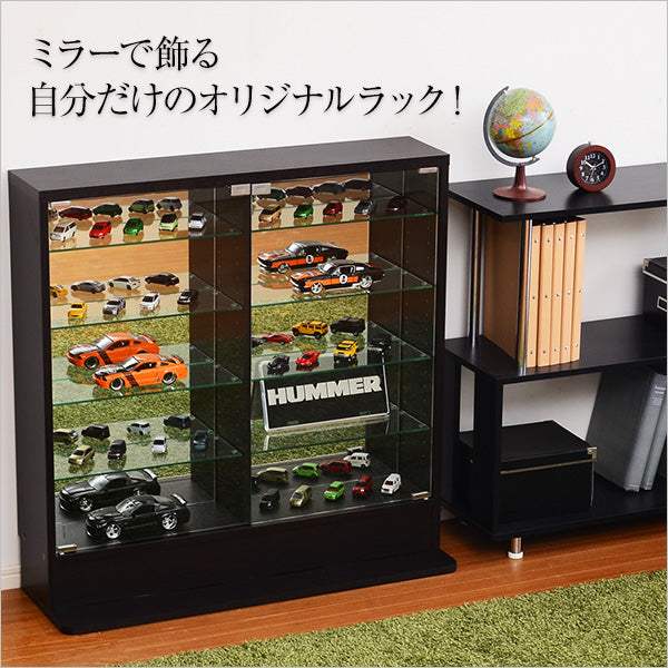 Luke・コレクションラック【ルーク】専用ミラー2枚セット（ロータイプ用/深型・浅型共通）