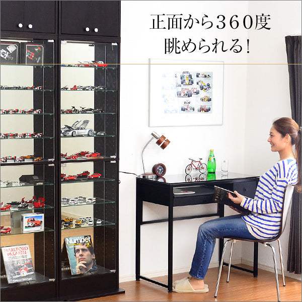 Luke・コレクションラック【ルーク】専用ミラー2枚セット（ハイタイプ用/深型・浅型共通）