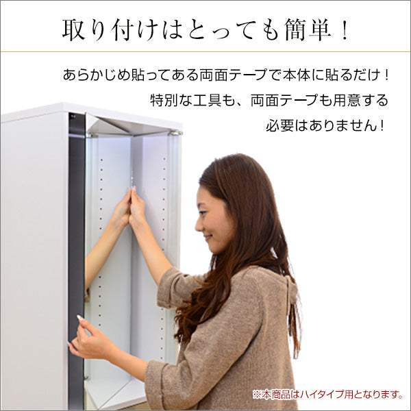 Luke・コレクションラック【ルーク】専用ミラー2枚セット（ハイタイプ用/深型・浅型共通）