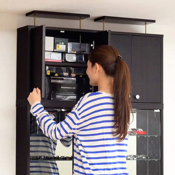 Luke・コレクションラック【ルーク】浅型ハイタイプ(専用上置き)